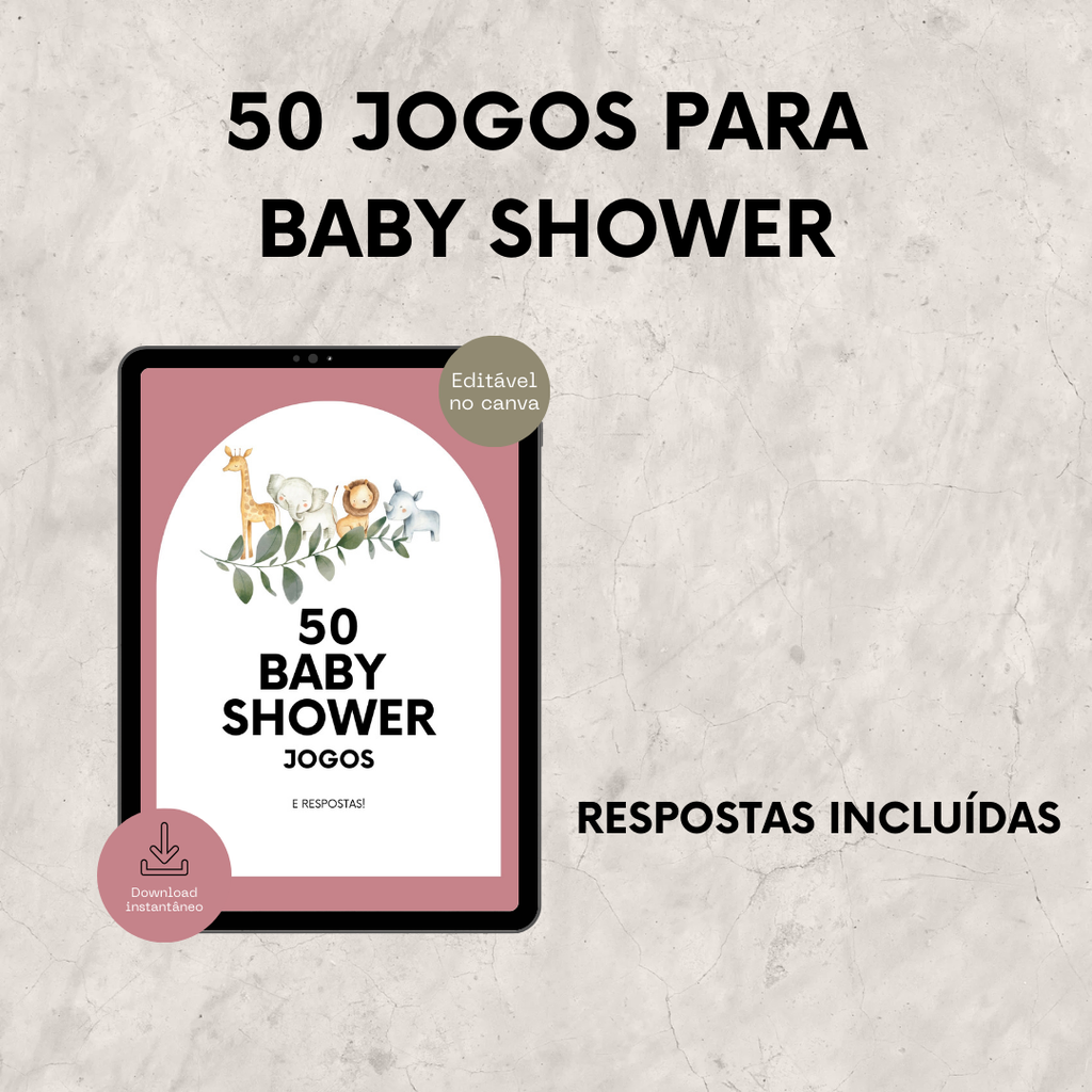 50 jogos para Baby Shower