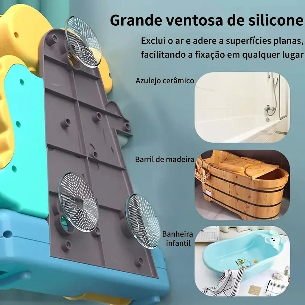 Brinquedo de banho para bebé com spray de água, em formato de dinossauro de desenhos animados
