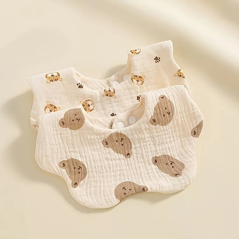 2/3pcs Newborn Baby Bibs Infant Burp Cloths Baby Stuff Feeding Drool Bandana Saliva Towel Toddler Bib Baby Accessories