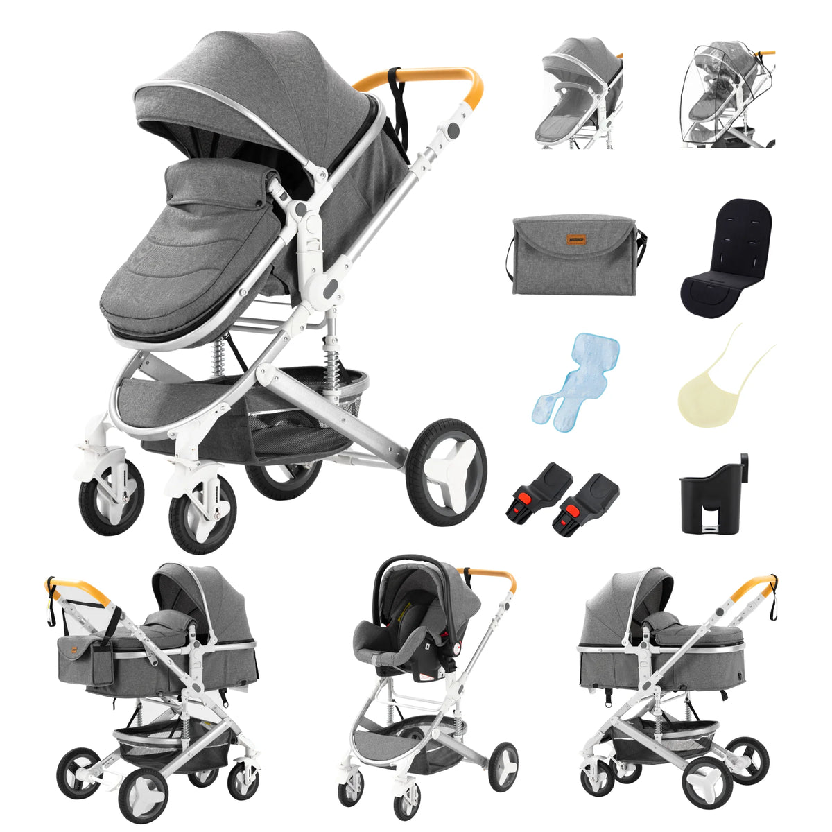 Baby stroller 3 in1,four wheel stroller,2 in 1 baby car,Lightweight strollers,Mutifunction Strollers,baby carriage,Poussette