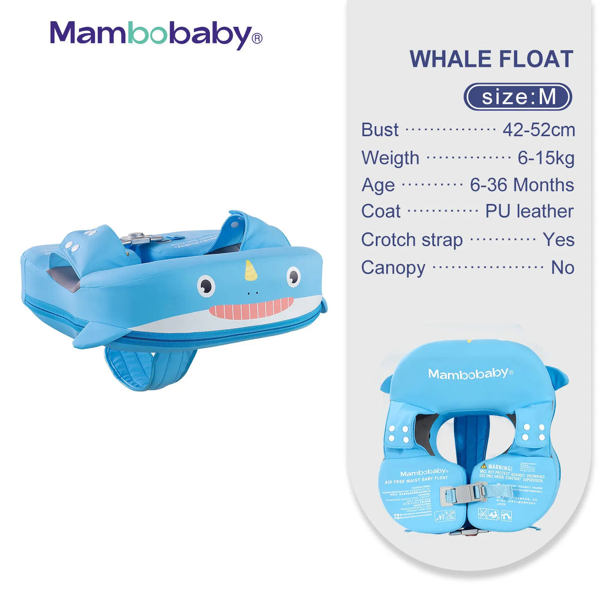 Mambobaby VIP Dropshipping Non-Inflatable Baby  Floats with Canopy  Underarm Swimming  Floater Spa Buoy Trainer Suppliers