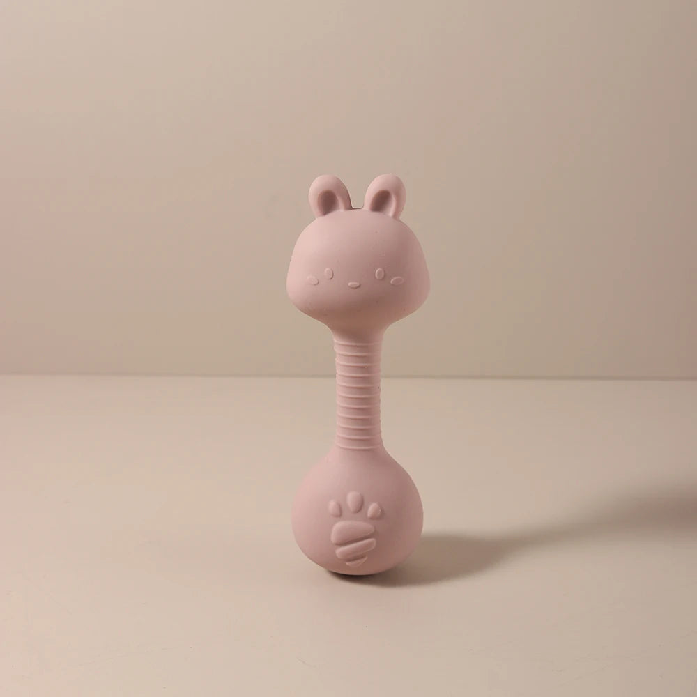 Chocalho e Mordedor Silicone para Bebé