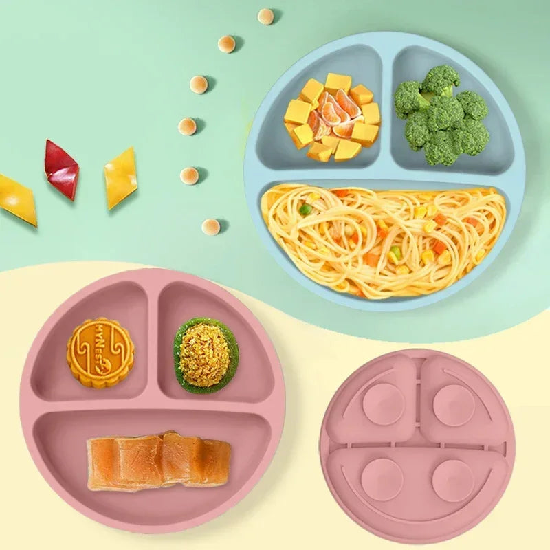 Conjunto de Refeição em Silicone Alimentar para Bebés e Crianças