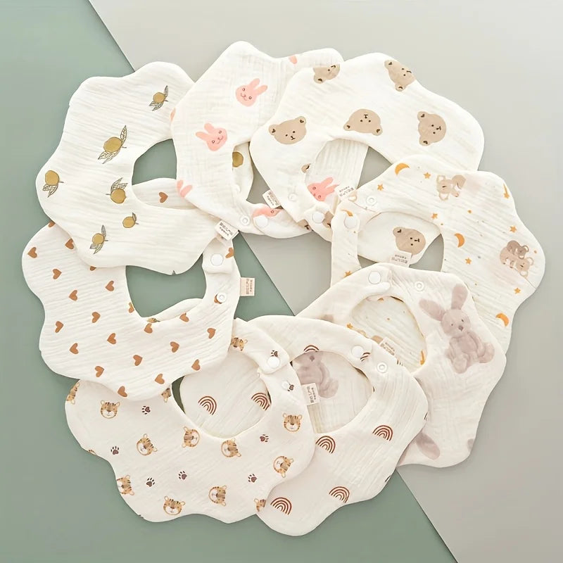 2/3pcs Newborn Baby Bibs Infant Burp Cloths Baby Stuff Feeding Drool Bandana Saliva Towel Toddler Bib Baby Accessories