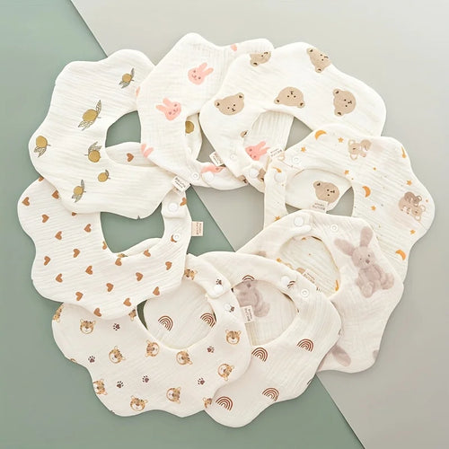 2/3pcs Newborn Baby Bibs Infant Burp Cloths Baby Stuff Feeding Drool Bandana Saliva Towel Toddler Bib Baby Accessories