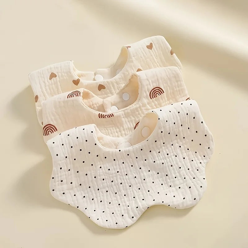2/3pcs Newborn Baby Bibs Infant Burp Cloths Baby Stuff Feeding Drool Bandana Saliva Towel Toddler Bib Baby Accessories