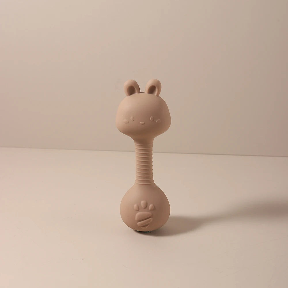 Chocalho e Mordedor Silicone para Bebé