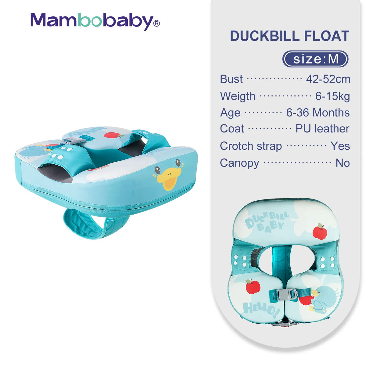 Mambobaby VIP Dropshipping Non-Inflatable Baby  Floats with Canopy  Underarm Swimming  Floater Spa Buoy Trainer Suppliers