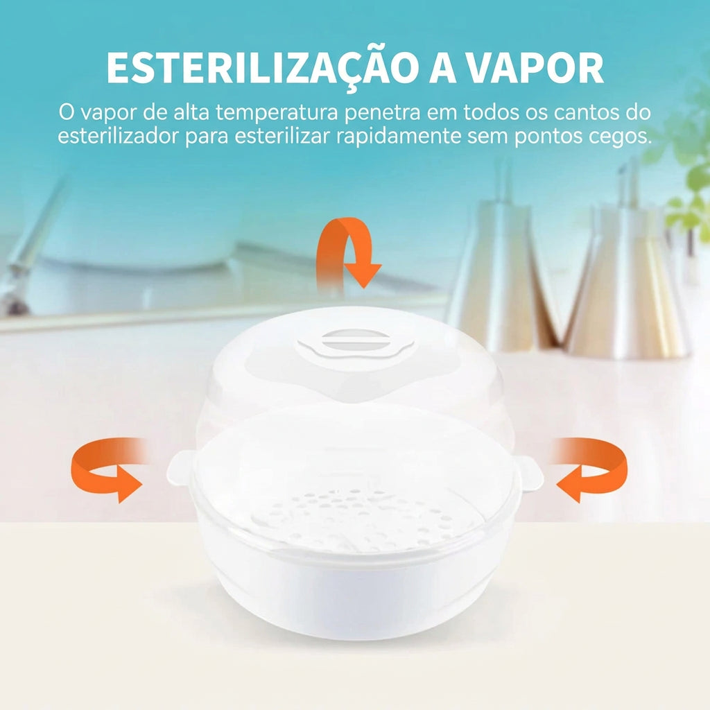 Esterilizador a vapor para biberões
