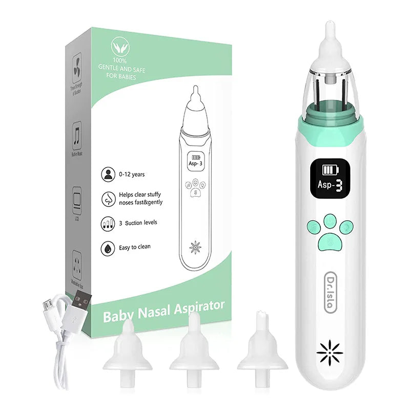 Aspirador Nasal Elétrico Recarregável para Bebé