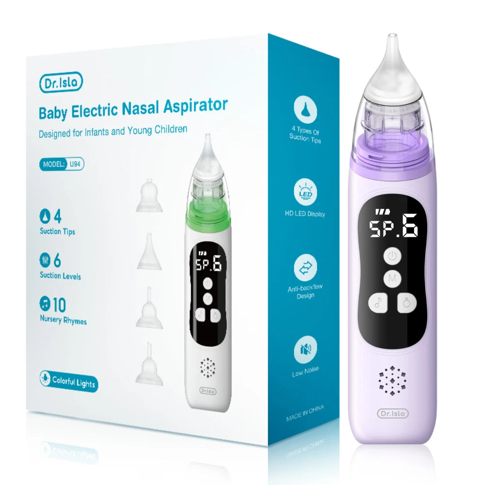 Aspirador Nasal Elétrico Recarregável para Bebé