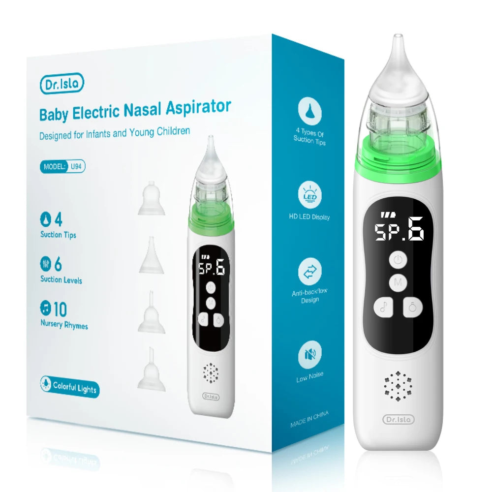 Aspirador Nasal Elétrico Recarregável para Bebé