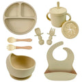 Conjunto de Refeição em Silicone Alimentar para Bebés e Crianças