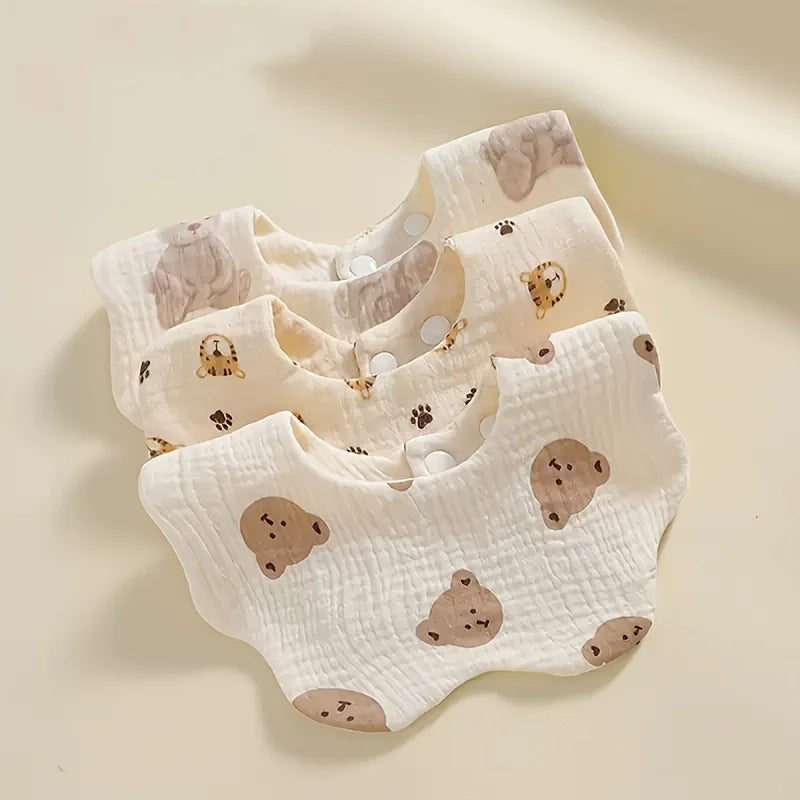 2/3pcs Newborn Baby Bibs Infant Burp Cloths Baby Stuff Feeding Drool Bandana Saliva Towel Toddler Bib Baby Accessories