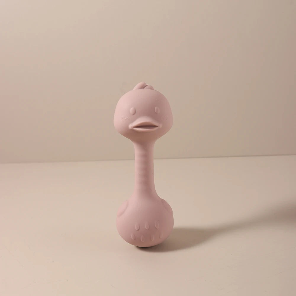 Chocalho e Mordedor Silicone para Bebé