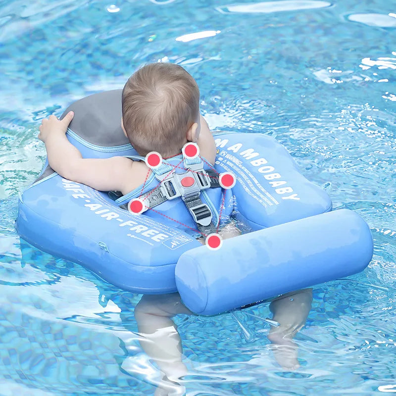 Mambobaby Non Inflatable Baby Swimming Float Foot Pad Seat Float Baby Swimming Toys Fun Boys Girls Gift