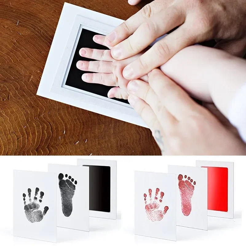 Quadro de Memórias do Bebé – Kit Carimbo Pegada e Mãozinha