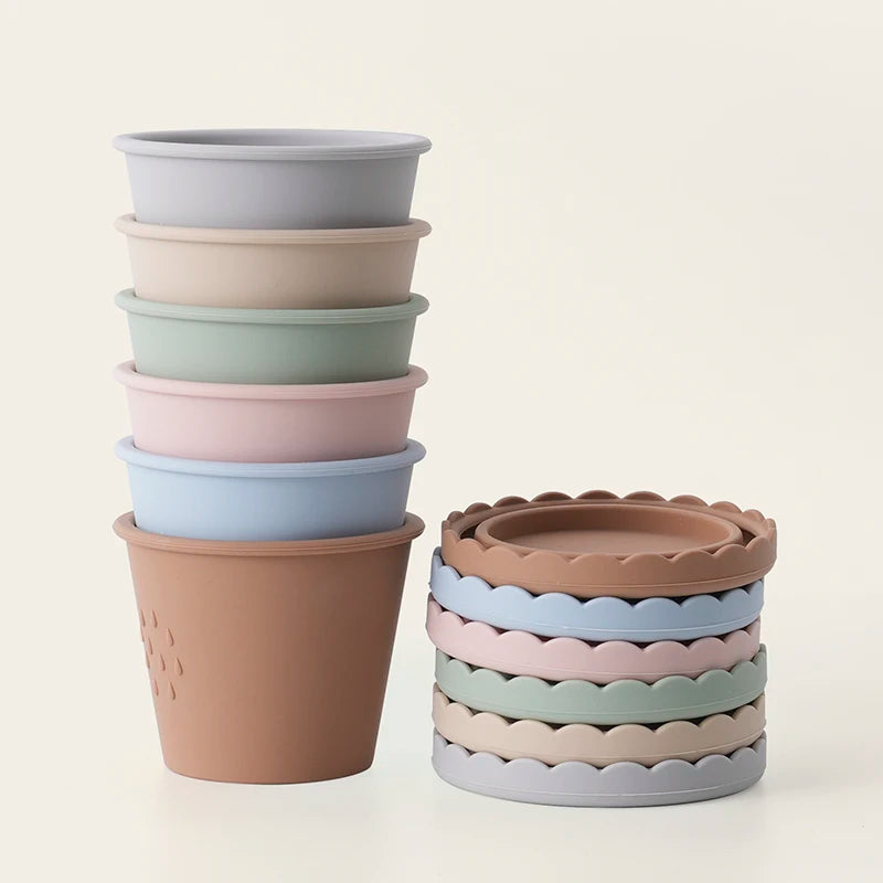 3 Pack Silicone Baby Food Storage Containers, 4 oz Reusable Small Snack Containers Freezer Storage with Airtight Lids Leak Proof