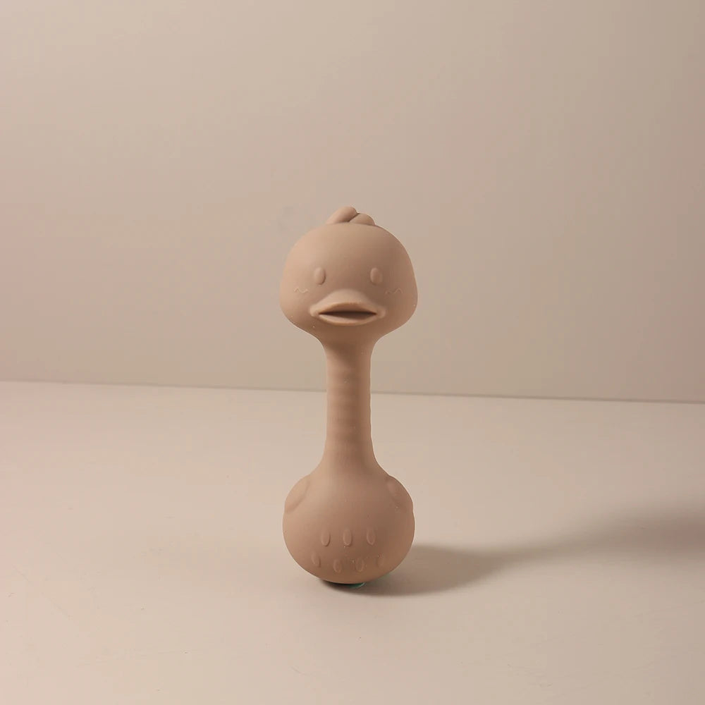 Chocalho e Mordedor Silicone para Bebé