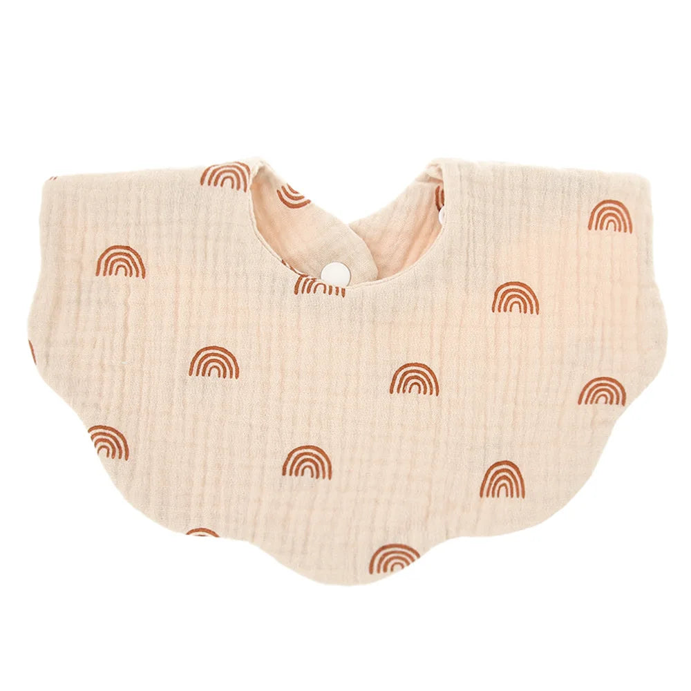 100% Cotton Baby Bandana Drool Bibs, 360-Degree Rotating Muslin Bibs for Boys Girls Newborn Infant for Drooling and Teething