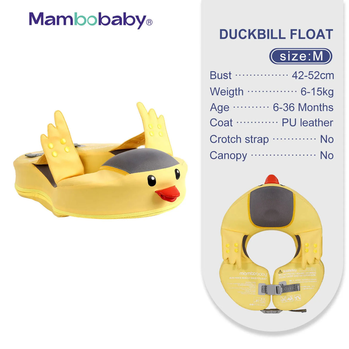 Mambobaby VIP Dropshipping Non-Inflatable Baby  Floats with Canopy  Underarm Swimming  Floater Spa Buoy Trainer Suppliers