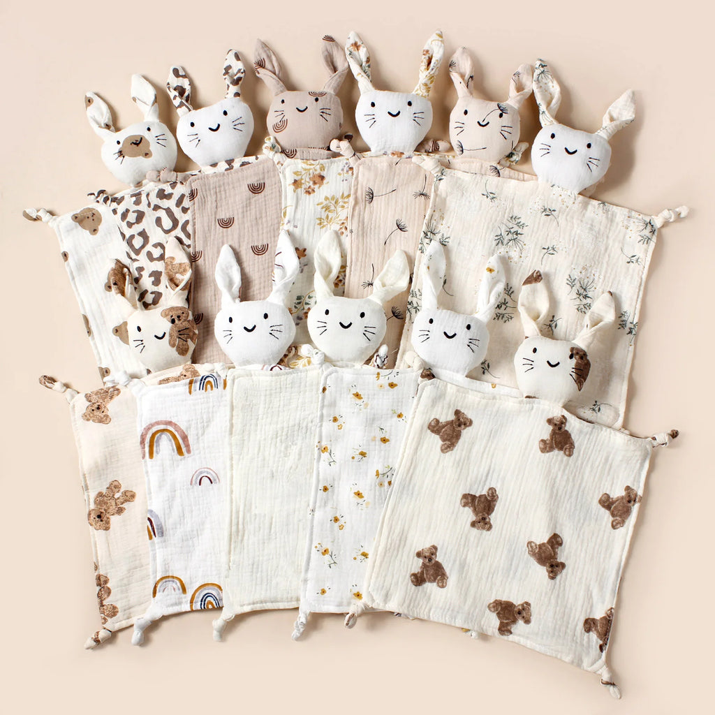 New Design Fashion Newborn Baby Blanket Cotton Muslin Printing Cat Face Saliva Towel For Kids Children Sleep Comforting Scarf