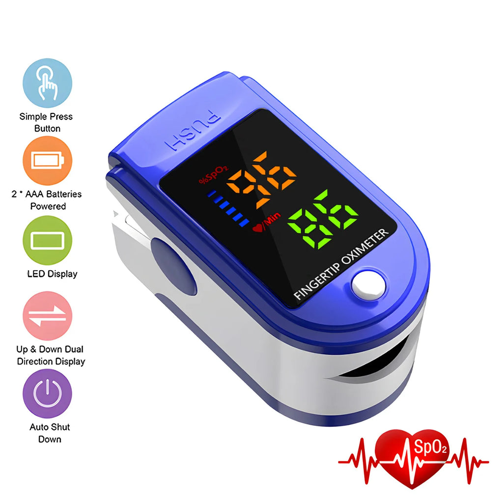 Forehead Digital Thermometer Non-Contact Infrared Medical Temperature Fever Thermometer Body/Pulse Oximeter for Baby Adults