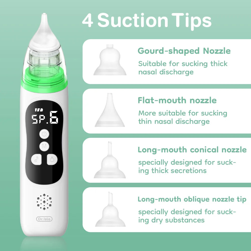Aspirador Nasal Elétrico Recarregável para Bebé
