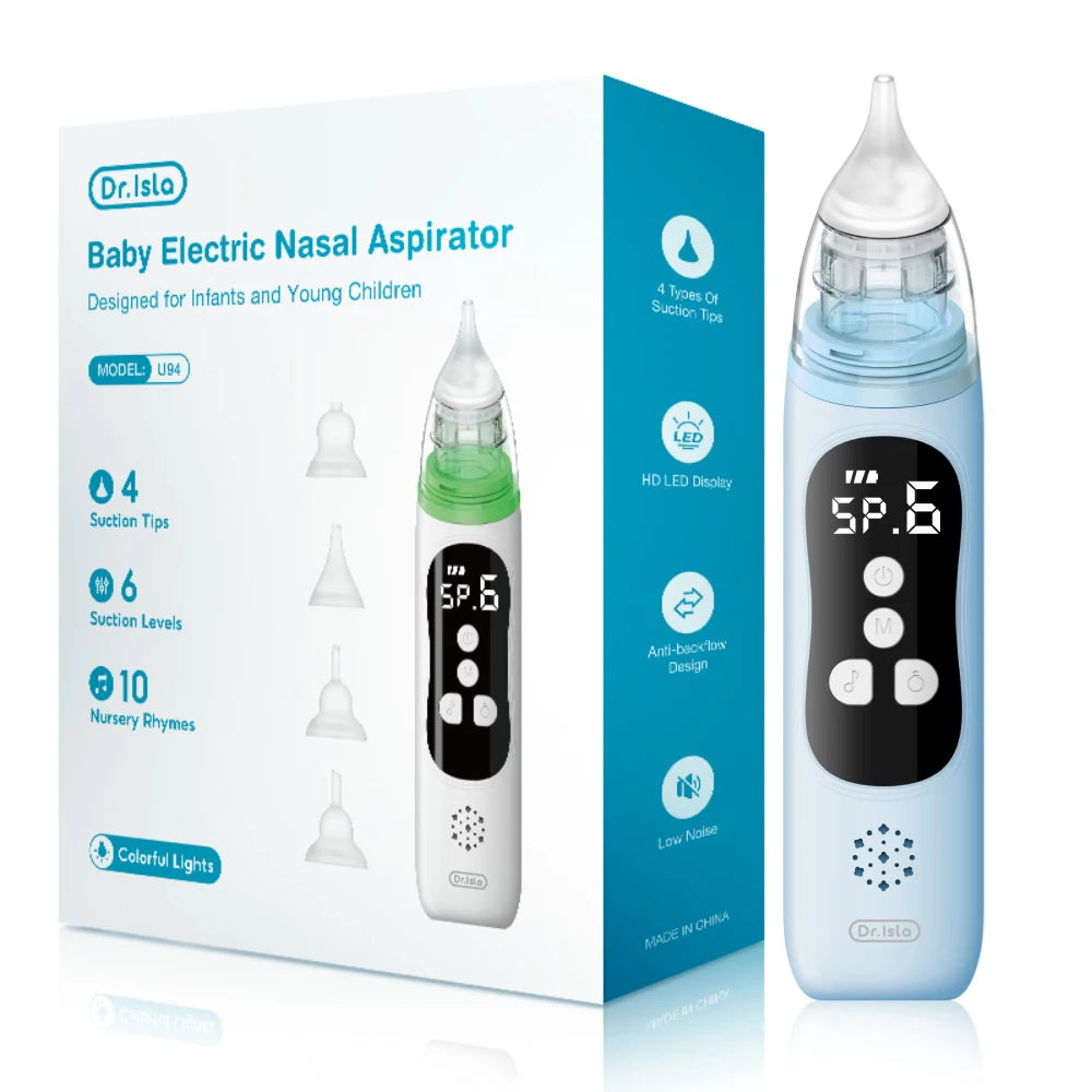 Aspirador Nasal Elétrico Recarregável para Bebé
